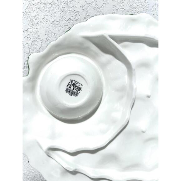 Celebrating Home Grape Platter Stoneware Collection Purple Green Glossy 16"x13" - Picture 3 of 8